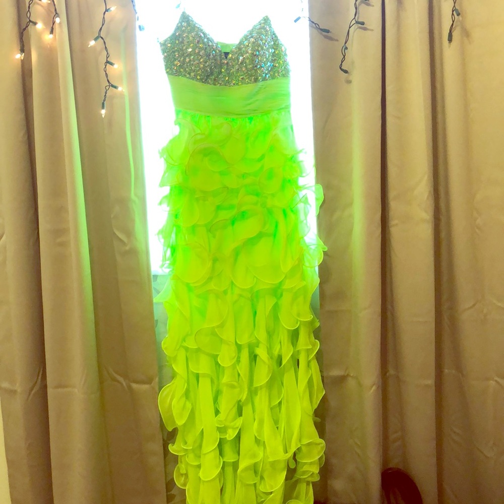 Neon Green maxi dress
